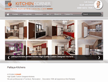 Tablet Screenshot of pattaya-kitchens.com
